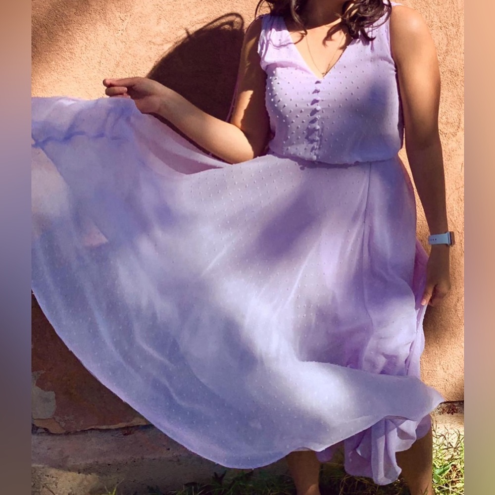 Gal Meets Glam - Size 8 - Mid-Calf Length - Sleeveless - Lavender
